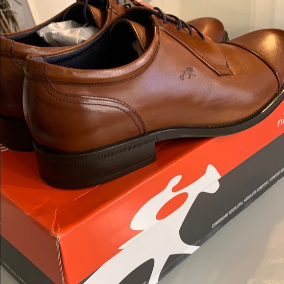 Fluchos 8412 cognac leather oxfords - Picture 5 of 11